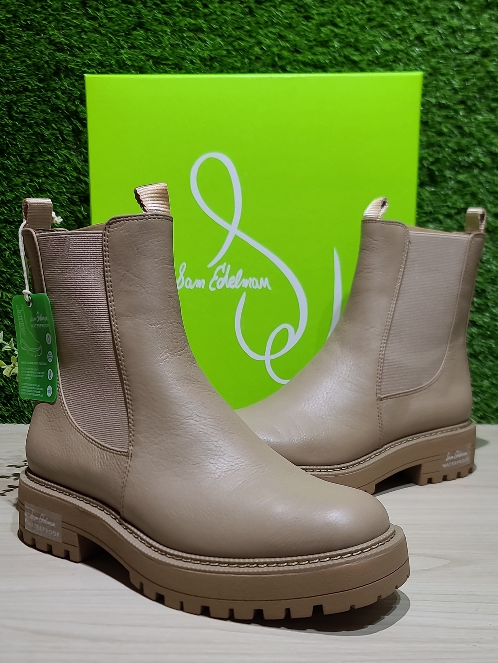 Sam Edelman Laguna Chelsea Boots / Cedarwood Leather US Women's 8 NEW
